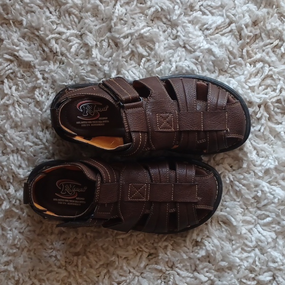 Authentic leather sandals